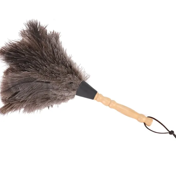 Svampar & Dukar-Reusable Ostrich Feather Duster with Anti-Static Wooden Handle