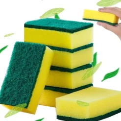 Svampar & Dukar-Räkna tunga skrubbsvampar kök, små disksvampar för kök, hushållsrengöring,