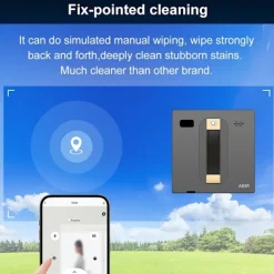 SupplySwap Fönsterrengöring-Robot Fönsterputsare, Dubbel Vattenspray, Smart Minne, Ja Yes