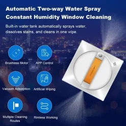 LIECTROUX Fönsterrengöring-Robot Fönsterskrapa - - YW710 - Dubbel Spraying - Röstassistent - Hastighet 3,5 minm