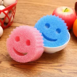 Svampar & Dukar-Rolig Disk Svamp 2023, Tar Bort Fläckar, Honungskaks Svamp, Set med 4 Hållbara Polymer Skum Kökssvampar