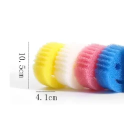 Svampar & Dukar-Rolig Skrubbdisk Tråkigt Ansikte, Fläck- och Luktborttagande Honungskakssvamp, Hållbar Rengöringsduk för Hemmakök, Plastsvamp (Set med 3) | Fyndiq