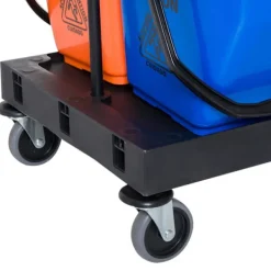 Rootz Living Städmaskiner-Rootz rengöringsvagn - svart, blå, orange - metall, PP, tyg - 43