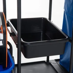 Rootz Living Städmaskiner-Rootz rengöringsvagn - svart, blå, orange - metall, PP, tyg - 43