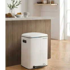 Rootz Living Soptunnor-Rootz soptunna - soptunna - soptunna - soptunna - återvinningskärl - utomhus soptunna - inomhus soptunna - kök soptunna - kontorssoptunna - vit - 44,5 | Fyndiq