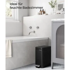 Rootz Living Soptunnor-Rootz Steel Cosmetic Bin - Sminkhållare - PP-plasthink - 10 liters kapacitet - 33,5 cm x 16,8 cm x 34,5 cm - Bläck svart