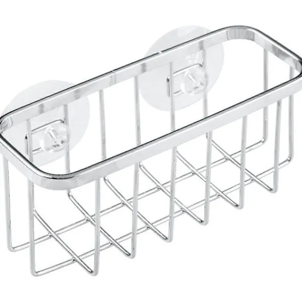 Svampar & Dukar-Rostfri diskho med sugpropp, organiseringskorg, diskhohållare för svampar, skrubbar, tvål