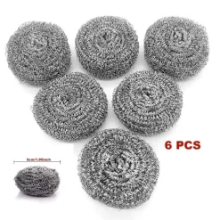 Svampar & Dukar-Rostfri Stålskrubber, Skursvamp, Stålullsskrubber för Kök, Badrum och Mer Starkt Motstånd 5cm
