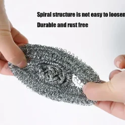 Svampar & Dukar-Rostfri Stålskrubber, Skursvamp, Stålullsskrubber för Kök, Badrum och Mer Starkt Motstånd 5cm