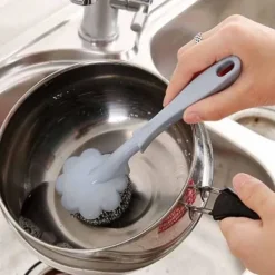 Svampar & Dukar-Rostfria skrubbrar stålull diskmaskin rengöringssvamp