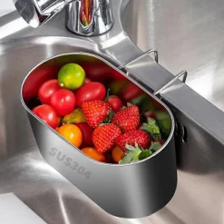 unbranded Soptunnor-Rostfritt Stål Diskbänksil Korg Multifunktionell Skräpfilter för Kök och Badrum—max