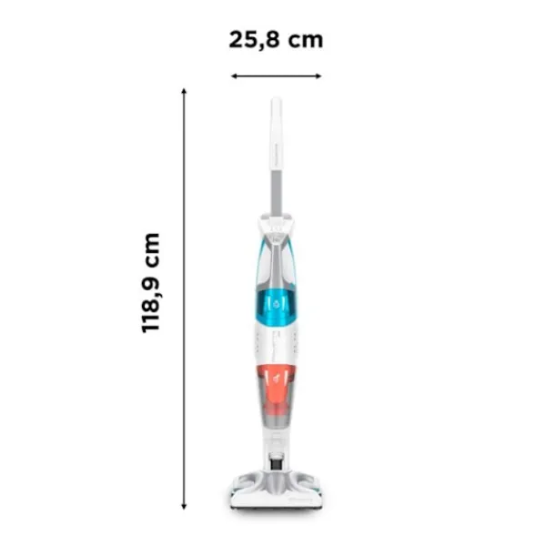 ROWENTA Ångtvättar-Clean & Steam Multi Ångstädare, Dammsuger och tvättar samtidigt med ånga RY8544WH , orange