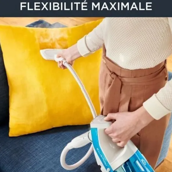 ROWENTA Ångtvättar-Clean & Steam Multi Ångstädare, Dammsuger och tvättar samtidigt med ånga RY8544WH , orange