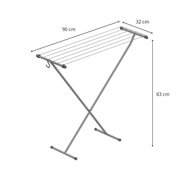 Rörets Tvättillbehör-Torkstativ Compact Space Grey