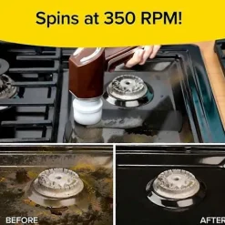 Rengöringsmedel-Ruby Horsepower Scrubber Elektrisk Handhållen Rengörare 5-i-1 Uppladdningsbart Rengöringsverktyg för Kakelfogar, Badrum, Kök & Bilfälgar