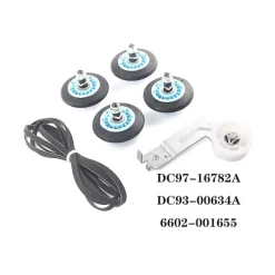 Crowned Tvättmaskiner-ryer Reparationskit Kompatibelt med DC97-16782a Trumma DC93-00634a Idler 6602-001655 Rem