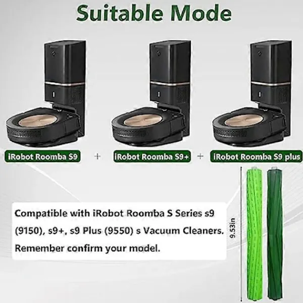 FMYSJ Dammsugare & Tillbehör-S9 Ersättningsdelar för iRobot Roomba S9+ (9550) S9 (9150) Robotdammsugare Tillbehör Rulle (FMY)