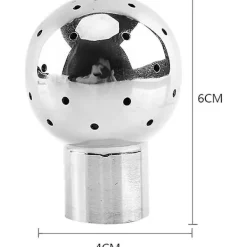 DMstore Rengöringsmedel-Sanitärt rostfritt stål 304 tanksprayrengöringskula fast/roterande 360 CIP-rengöring 1/2" BSP gängad honanslutning med rengöringsdiameter 1m-6m(f