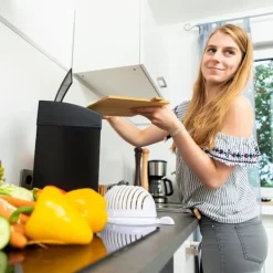 B2X Soptunnor-Sensorbehållare med inre skopa