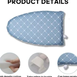 Strykjärn-Set med 1 (blå) strykjärnsvante, strykhjälpmedel med värmebeständighet