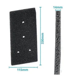Torktumlare-Set med 6 filter för Bauknecht Privileg Whirlpool HX 481010716911 Torktumlare Värmepumpstumlare Fin Grov 230 x 115 x 14 mm Svampfiltermatta Kondensor Torr | Fyndiq