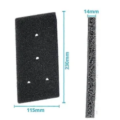 Torktumlare-Set med 6 filter för Bauknecht Privileg Whirlpool HX 481010716911 Torktumlare Värmepumpstorktumlare Fint Grovt 230 x 115 x 14 mm Svampfiltermatta Kondensor Torr | Fyndiq