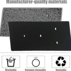 DAO Torktumlare-Set med 4 filter för Bauknecht, Privileg, Whirlpool torktumlare med värmepump - Svampfiltermattor [DB]