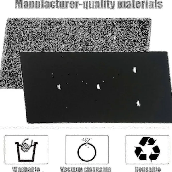 Torktumlare-Set med 4 filter för Bauknecht, Privileg, Whirlpool torktumlare värmepump - Svampfiltermattor