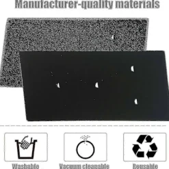 Torktumlare-Set med 4 filter för Bauknecht, Privileg, Whirlpool torktumlare med värmepump - Svampfiltermattor g2024174332 [DB]