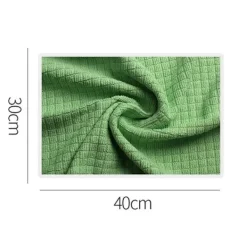 Generic Svampar & Dukar-Set med 4 kökshanddukar i mikrofiber, hög absorptionsförmåga, 30x40 cm