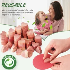 Skadedjur & Insekter-Set med 100 Malmedel Cederträ Anti-Mal Textilier Mal Re