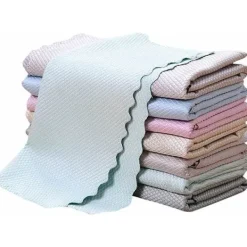 OCEAN Svampar & Dukar-Set med 10 mikrofiberdukar för fiskfjäll, 30 x 40 cm, för rengöring