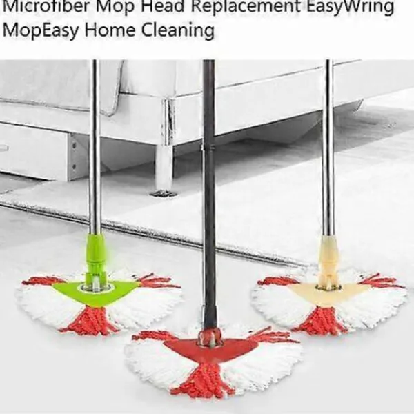 TrueNorth Städmoppar-Set med 4 mopphuvuden, 2-i-1 mikrofibermopphuvuden för Vileda Turbo Easy to Wring and Clean