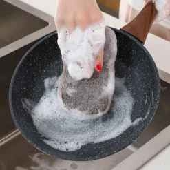 Svampar & Dukar-Set med 8 tvättbara disktrasor i mikrofiber, perfekta för non-stick-pannor