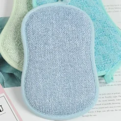 Svampar & Dukar-Set med 8 tvättbara disktrasor, antibakteriella, återanvändbara, mikrofiberskrubbsvampar, svamp, dubbelsvamp