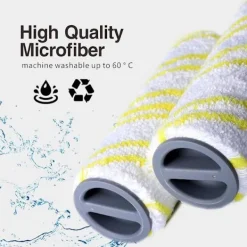 Städmaskiner-SHINING HOUSE Lämplig för KARCHER/Karcher FC3D FC5 FC7, handhållen skrubbmaskin torkvalsborste, multi-ytborste, gul valsborste, ett par