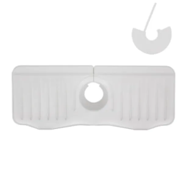 Hommy Svampar & Dukar-Silikon Kran Matta Kök För diskbänk svamp avlopp ställ justerbar vask matta kran stänk fångare badrum