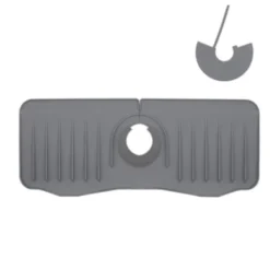 Hommy Svampar & Dukar-Silikon Kran Matta Kök För diskbänk svamp avlopp ställ justerbar vask matta kran stänk fångare badrum