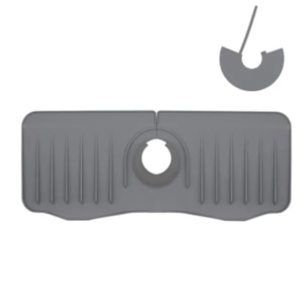 Hommy Svampar & Dukar-Silikon Kran Matta Kök För diskbänk svamp avlopp ställ justerbar vask matta kran stänk fångare badrum