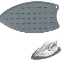 Strykjärn-Silikon StrykjärnsunderläggSilikon Strykunderlägg MattaStrykjärnsmatta StödSilikon StrykjärnsunderläggSilikon StrykjärnsstödJärnhållareGrå