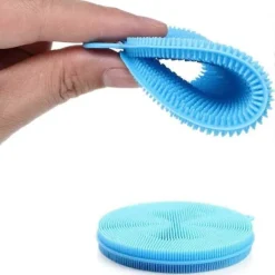 Svampar & Dukar-Silikonsvamp - 5-pack Flerfärgad Antibakteriell Köksvamp Rengöring för Köksredskap, Grönsaker, Frukter Livsmedelsgodkänd Silikonskrubb