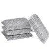 Svampar & Dukar-Silverglans Kudde 4-pack Diskborste Svamp Scourge Lurex Svamp Perfekt för beläggning av kastruller, stekpannor, keramiska spisar