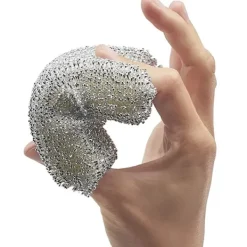 Svampar & Dukar-Silverglans Kudde 4-pack Diskborste Svamp Scourge Lurex Svamp Perfekt för beläggning av kastruller, stekpannor, keramiska spisar