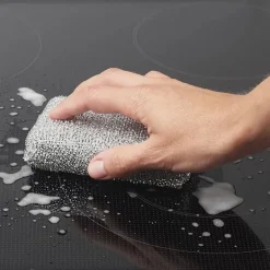 Svampar & Dukar-Silverglans Kudde 4-pack Diskborste Svamp Scourge Lurex Svamp Perfekt för beläggning av kastruller, stekpannor, keramiska spisar