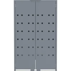 vidaXL Soptunnor-Skjul för sopkärl grå 69x79x117 cm stål