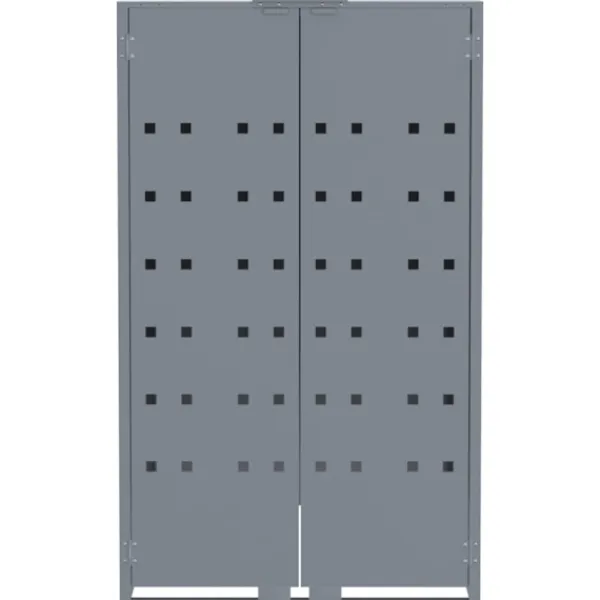 vidaXL Soptunnor-Skjul för sopkärl grå 69x79x117 cm stål