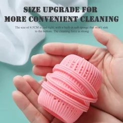 LBSS Tvättillbehör-Sköljmedel Ball Dispenser Återanvändbar mjuka kläder Tvättbollar för tvättmaskin