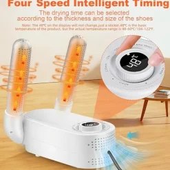 Torktumlare-Skotork, stöveltork, handsketork med smart timer, hopfällbar design och skotork