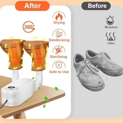 Torktumlare-Skotork, stöveltork, handsketork med smart timer, hopfällbar design och skotork