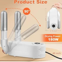 Torktumlare-Skotork, stöveltork, handsketork med smart timer, hopfällbar design och skotork